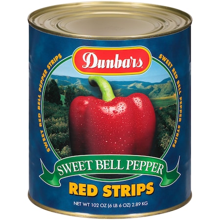 Dunbar Red Pepper Strips, PK6 01015603060001